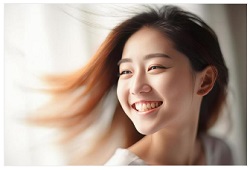 ロングヘアの女性