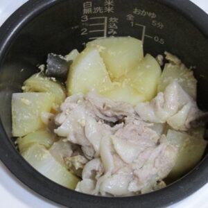 炊飯器調理で作った肉じゃが